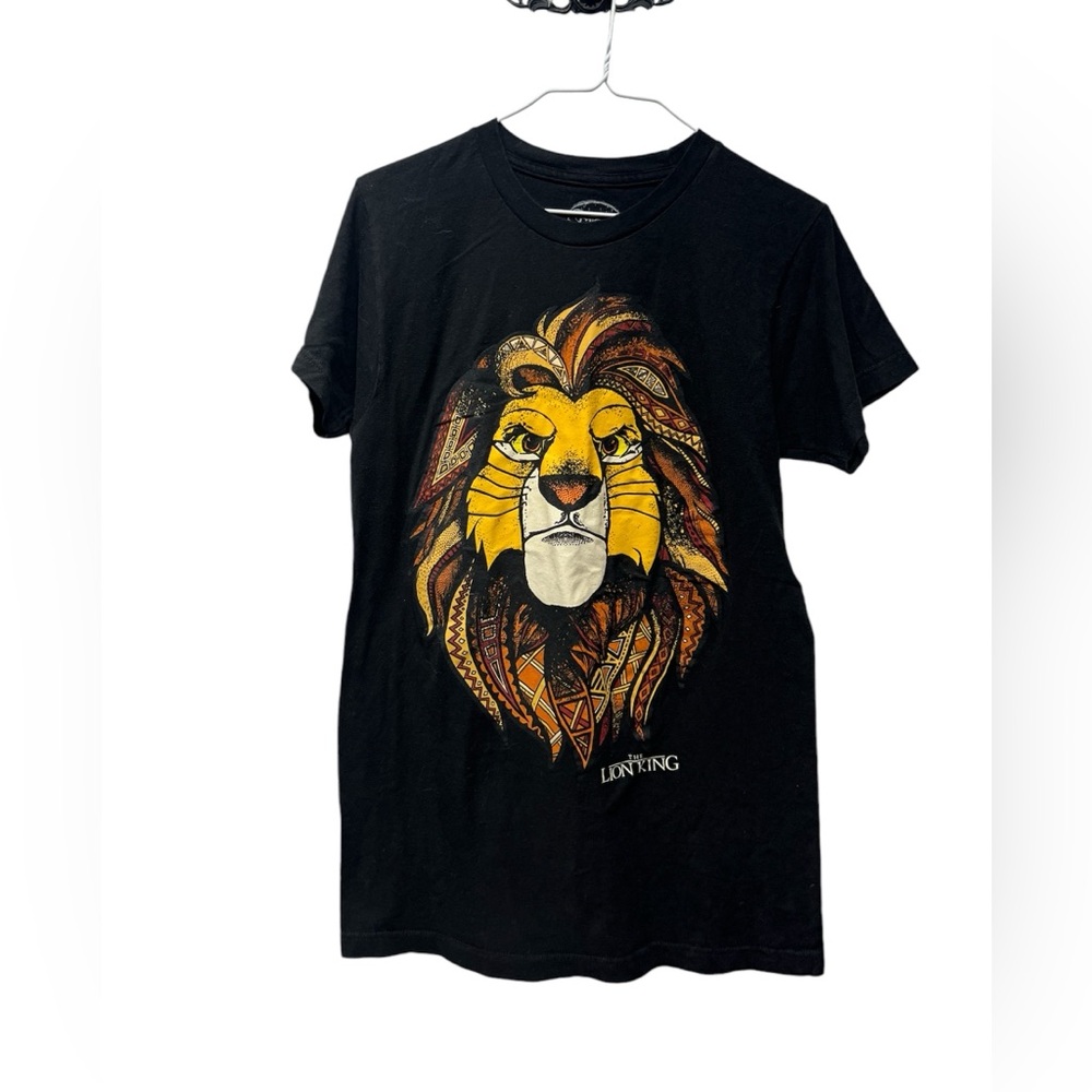 Disney black Tribal the Lion King Shirt sz small unisex